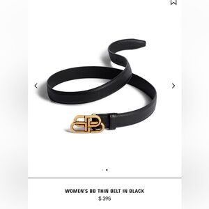 Balenciaga black belt